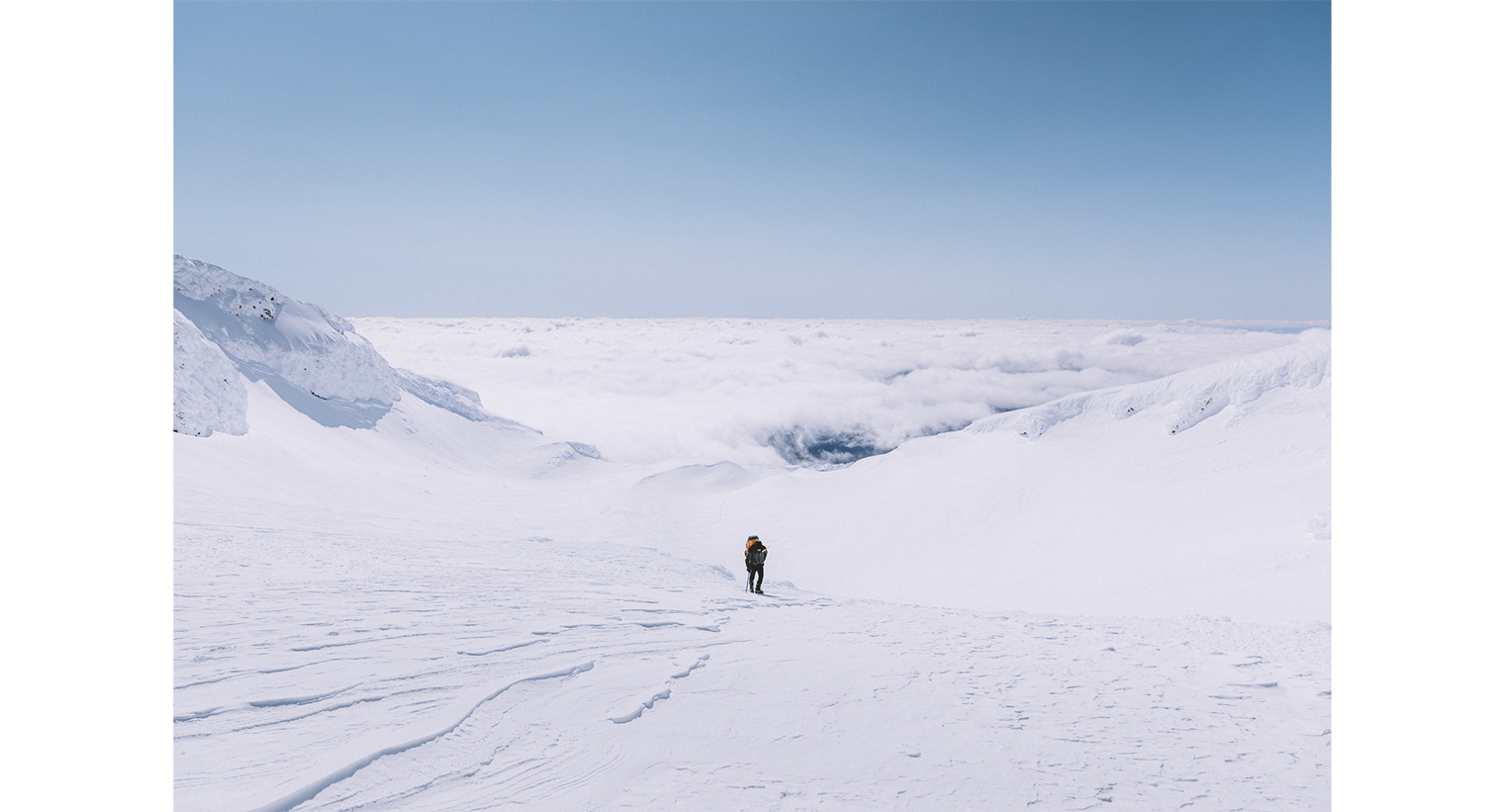 Hiking in the snow at Mt Ruapehu, Tongariro National Park - Joel McDowell