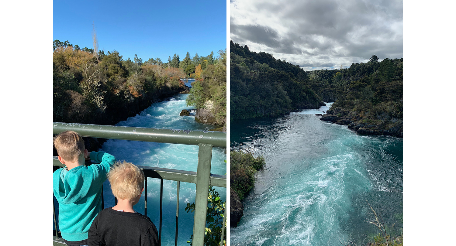 Family at Huka Falls - Vanya Insull