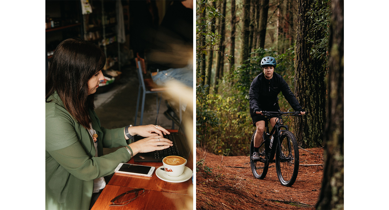 Aroha - Libby O'Brien, Fly fishing woman - Replete Cafe, Mountain Biking Taupo New Zealand