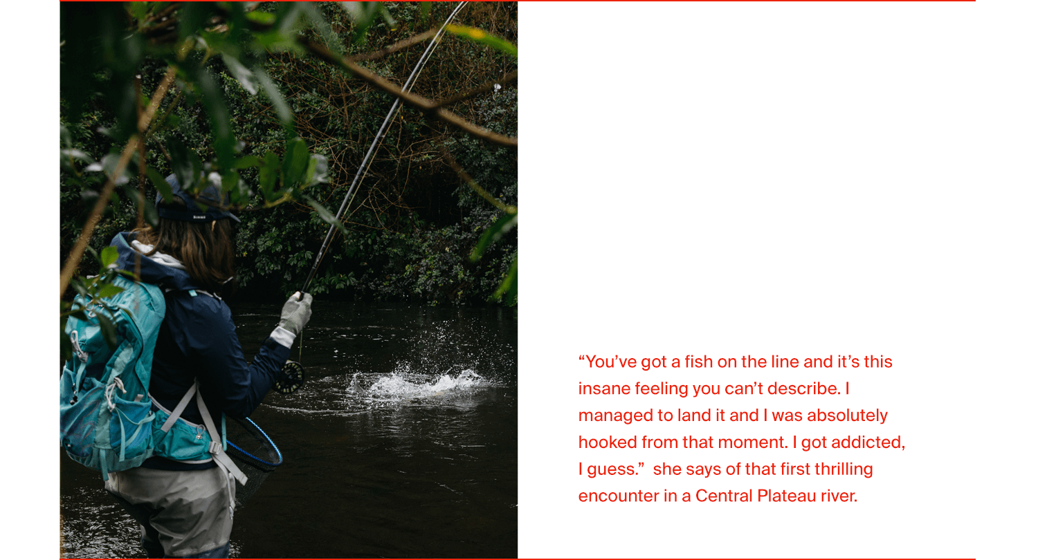 Aroha - Libby O'Brien, Fly fishing woman Taupo New Zealand - Quote