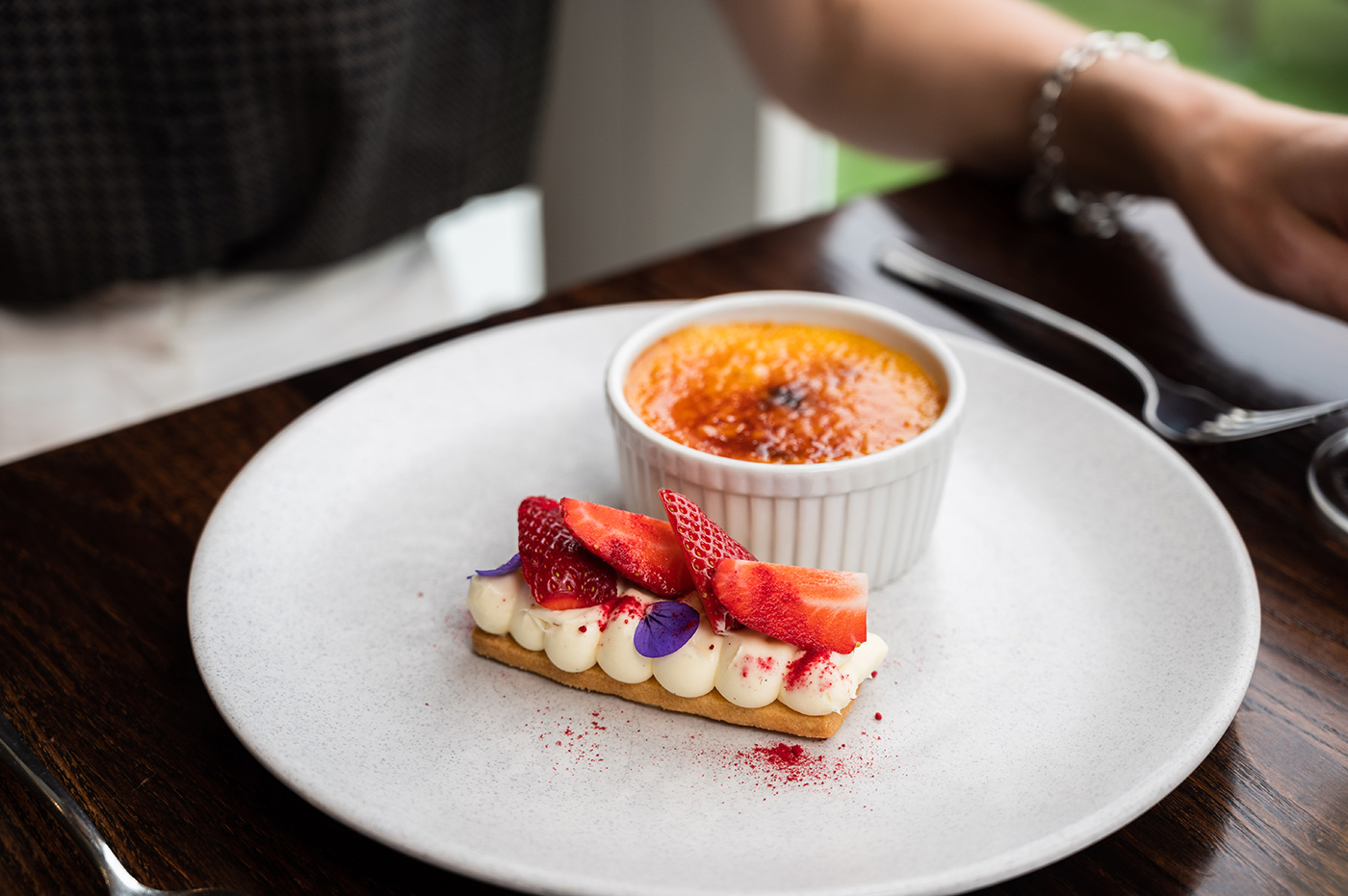 Bistro Lago - Hilton Lake Taupo - dessert, creme brulee 