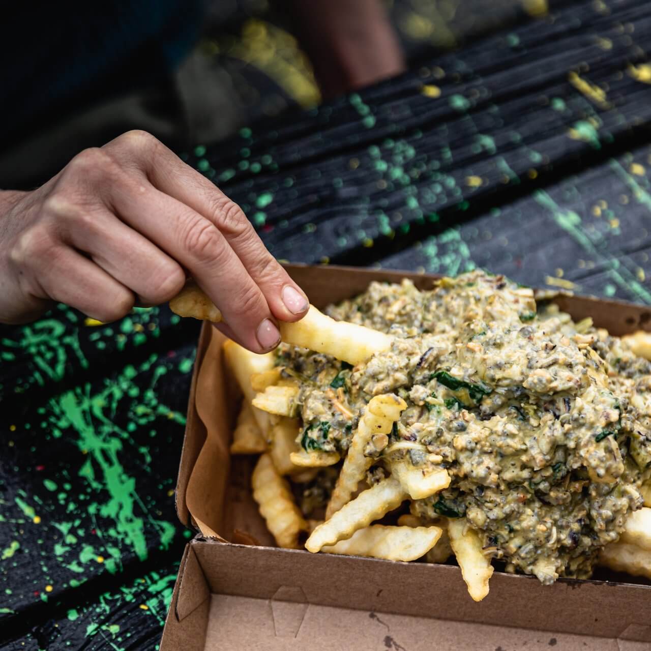 Te Wharekai One Great Dish closeup fries - Taupo