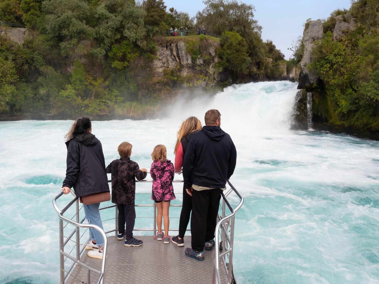 Huka Falls River Cruise Family